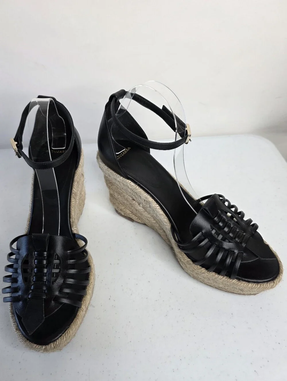 Altuzarra Leather Espadrille Shoes Size EU 40/US 10 Ankle Strap Sandals Wedges
